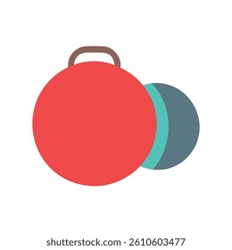 Dynamic Olympic Lifting Chalk Ball Icon. Design of Fitness and Gym Icons.