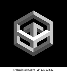 Dynamic optical illusion. Geometric shapes and soft colors create a unique visual dimension. Suitable for graphic design and artistic backgrounds.