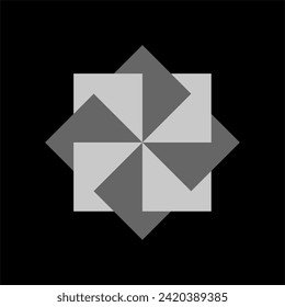 Ilusión óptica dinámica. Las formas geométricas y los colores suaves crean una dimensión visual única. Adecuado para diseño gráfico y antecedentes artísticos.
