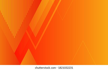 dynamic orange background gradient, abstract creative triangles background, modern landing page concept vector, with line and square shapes.