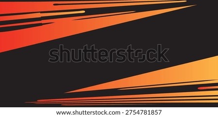 Dynamic Orange Black Speed Line Abstract Background For Sport Banner Design