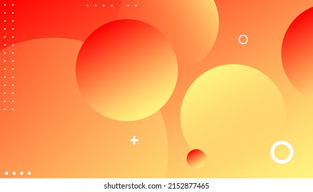Dynamic orange color background with abstract fluid. Minimal cover template design for web. Modern abstract background with geometric shapes and lines. Eps10 Vector