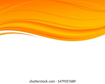 dynamic orange soft wavy background. Vector illustration