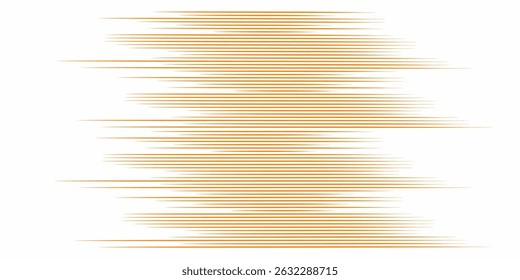 Dynamic orange speed lines abstract background. Vibrant moving lines arranged horizontally create a sense of speed, energy and futuristic design. Perfect for comics, technology