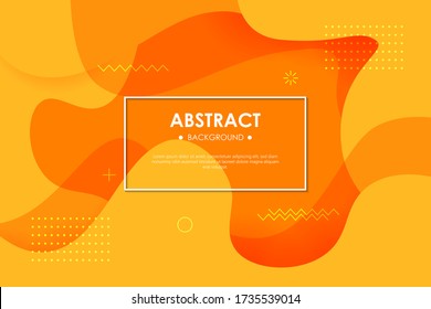 Dynamic orange textured background design in 3D style with orange color. EPS10 Vector