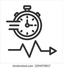 Dynamic Outline Icon Vector Illustration