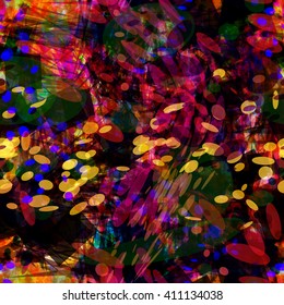 Dynamic ovals. Motion. Seamless abstract background.