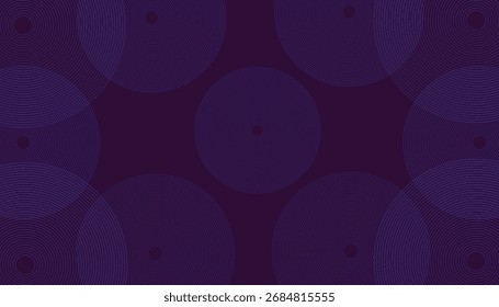 Círculos azuis sobrepostos dinâmicos em um plano de fundo gradiente para um design abstrato moderno