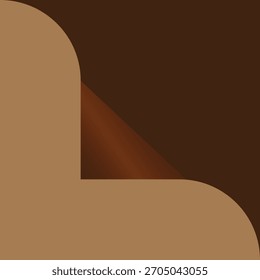 Curva de página dinâmica com design de revelação de gradiente.