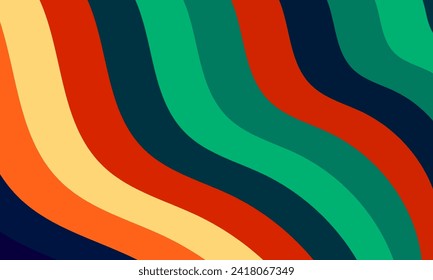 dynamic parallel wave pattern colorful stripes background