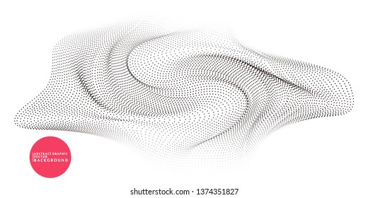 Dynamic particle abstract background, modern technology and science elements, stylish abstract background illustration