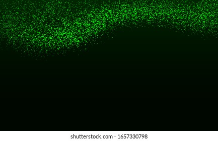 Dynamic particles. Digital flow. Smoke wave. Technology banner. Glowing dots. Vector Illustration.