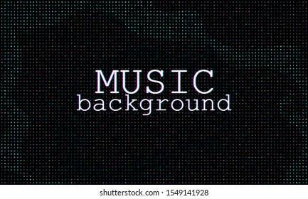 Dynamic particles. Music waves. Neon poster. Big data. Futuristic Visualization. 3d wave. Virtual flow. Digital sound. Vector illustration. Abstract colorful neon poster.