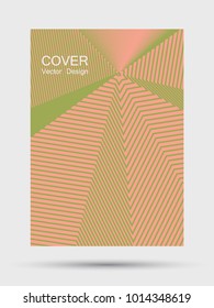 Dynamic party flyer design with green pink hipster digital background. Elegant annual report cover trendy background. Halftone texture lines folder layout. Corporate report or party poster template