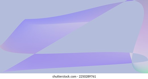 Dynamic Pastel Dark Fluid Horizontal Lines. Modern Shape Minimal Layers Blurred Background. Violet Multicolor Color Smooth Digital Gradient Mesh. Lavender Rainbow Purple Futuristic Illustration.