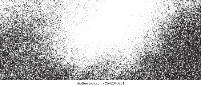 A dynamic pattern of black and white dots creates a smooth gradient, evoking a sense of depth and texture. This artwork serves as a versatile backdrop for various design projects.