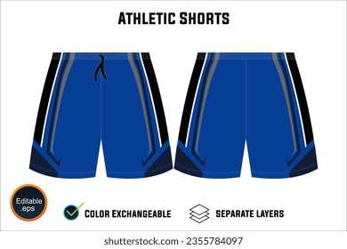 Dynamische Performance Ready Neueste Sportsportarten tragen Athletic Shorts Vectordesign für Fitness-Sportler mit individuell anpassbarer anpassbarer, anpassbarer, anpassbarer, benutzerfreundlicher, vielseitiger Illustration 