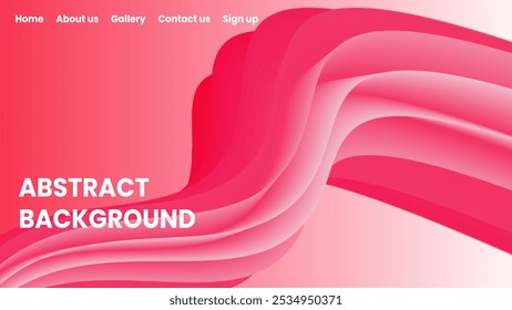 Fundo de onda abstrata rosa dinâmico com um design moderno. Perfeito para layouts da Web, gráficos digitais e apresentações criativas.