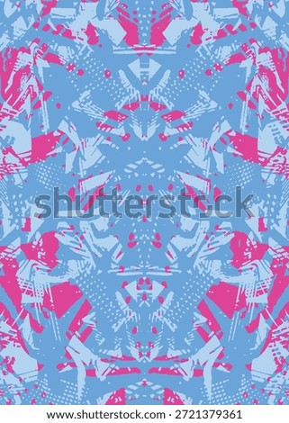 Dynamic pink and blue abstract background for soccer and futsal jersey template. Designed for modern sportswear and sublimation printing production.