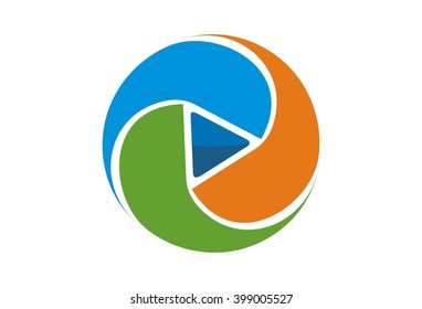 Dynamic Play Button Vector