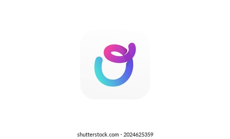 Dynamic playful logo and colorful logo letter O