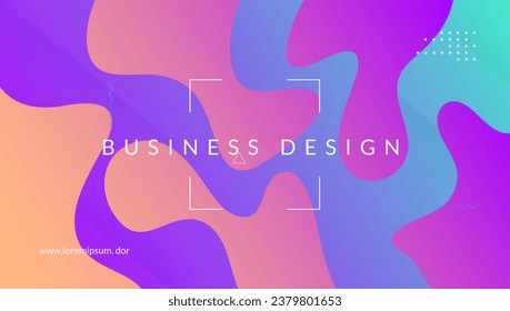 Dynamic Poster. Gradient Texture. Cool Multicolor Geometry. Blue Memphis Cover. Wave Liquid Layout. Tech Landing Page. Technology Paper. Trendy Website. Violet Dynamic Poster