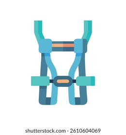 Dynamic Power Training Harness Icon for Workouts. Design of Fitness and Gym Icons.