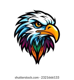 A dynamic and powerful eagle logo vector clip art illustration determined expression, guaranteed to make a bold statement in your designs