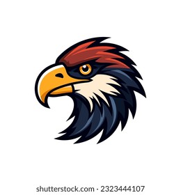 A dynamic and powerful eagle logo vector clip art illustration determined expression, guaranteed to make a bold statement in your designs