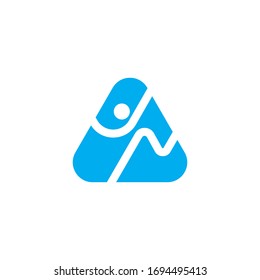 dynamic and powerful logo design about ultra marathon, or trail running in vector file