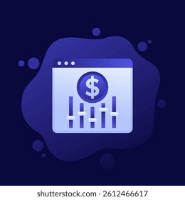 dynamic pricing, change price icon, vector design