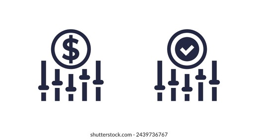 dynamic pricing, flexible price icons