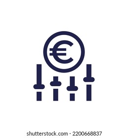 Dynamic Pricing Icon With Euro