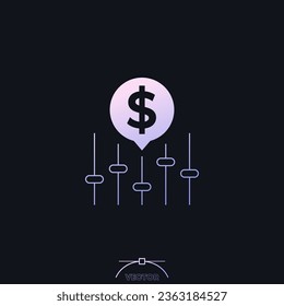 dynamic pricing icon for web and apps