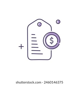 Dynamic Pricing Vector Illustration Icon Design
