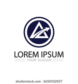 Design de vetor prismático dinâmico para conceitos de logotipo orientados para o futuro