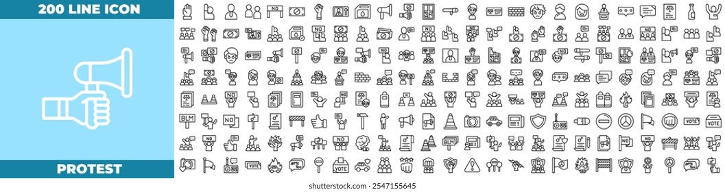 Coleção de Pacotes de Ícones Dinâmicos de Protesto