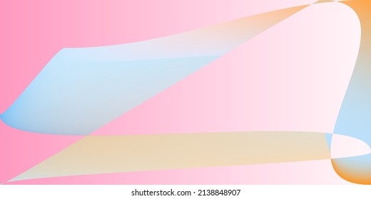 Dynamic Psychedelic Shape Color Modern Gradient Mesh. Technology Fluid Pastel Layers Smooth Surface. Futuristic Smooth Minimal Pink Illustration. Digital Multicolor Rainbow Neon Blurred Background.
