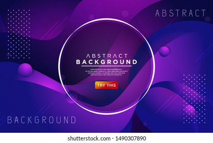 Dynamic purple 3D textured style background design. Modern abstract vector background