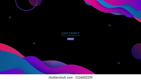 dynamic purple and blue background with abstract round shape