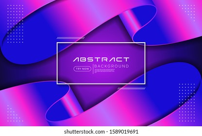 Dynamic purple color background with abstract fluid textured decoration design.