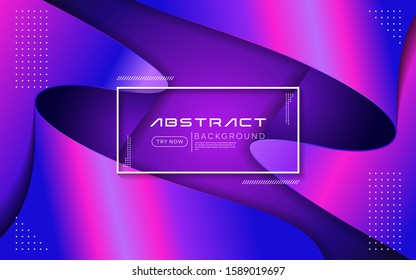 Dynamic purple color background with abstract fluid textured decoration design.