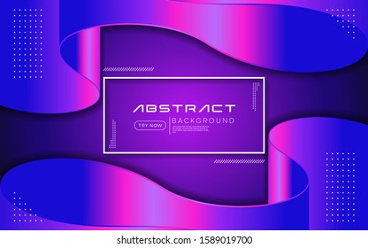 Dynamic purple color background with abstract fluid textured decoration design.