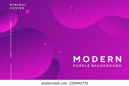 Dynamic Purple Color Modern Background - Vector_1