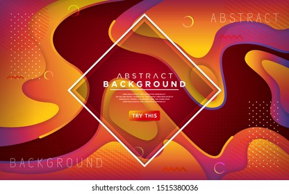 Dynamic purple orange 3D textured style background design. Modern abstract vector background.