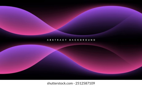 Dynamic Purple and Pink Waves Abstract Background