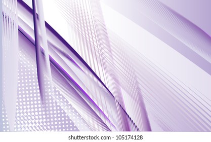 Dynamic Purple Swoosh
