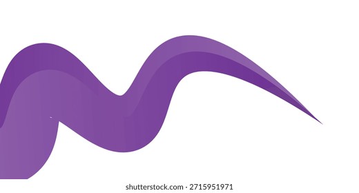 Dynamic Purple Swoosh . EPS 10