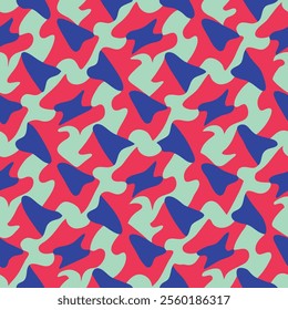 Dynamic Puzzle A Vibrant Dance of Shapes and Colors