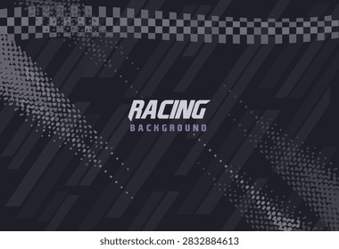 Dynamic racing vector background featuring speed lines. Vector
